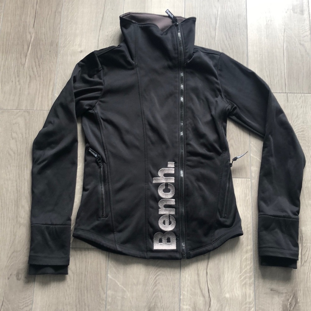 Bench Black Zip Front Jacket